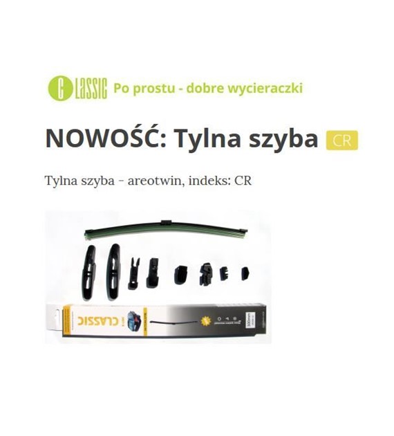 Pióro wycieraczki tylnej multiclip 230mm CLASSIC qq