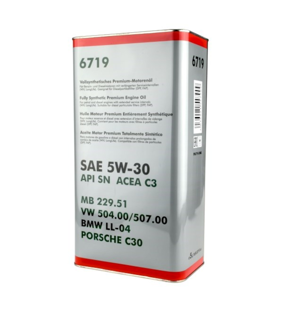 Olej Fanfaro Vw/Audi/Skoda/Seatl 5W/30 504.00/507.00  LL III (6719) metal  5L