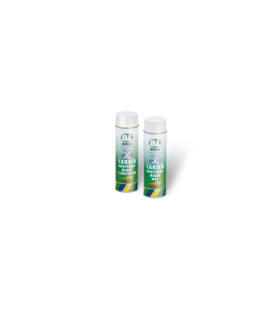 Boll Akrylowy lakier bialy połysk  spray 500ml