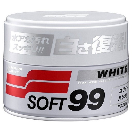 SOFT99 White Soft Wax twardy wosk 350g