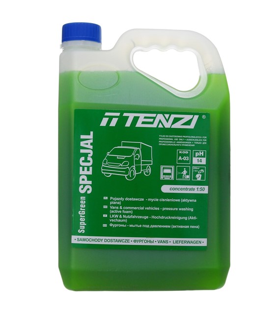 Tenzi Super Green Special 5l *A03* Aktywna piana mycie pojazdów dostawczych