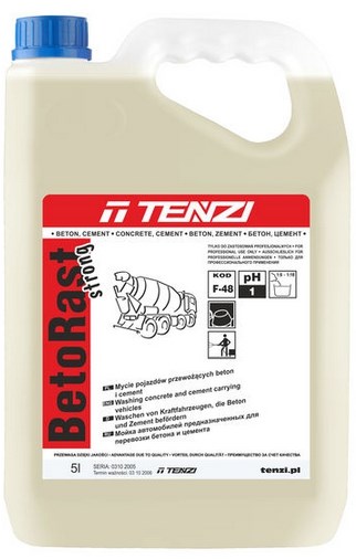 Tenzi Betorast Strong  usuwa beton z maszyn budowlanych 5l  *F48*  ww qq