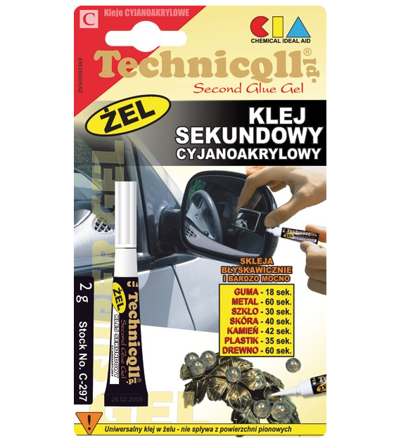TECHNICQLL- Klej Sekundowy Żel 2g