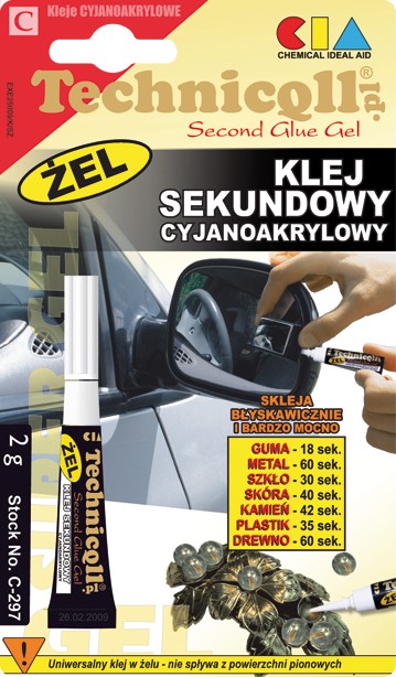 TECHNICQLL- Klej Sekundowy Żel 2g