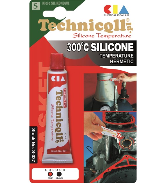 TECHNICQLL- Silikon Wysokotemperaturowy 300C czerwony 20ml