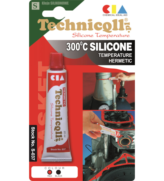 TECHNICQLL- Silikon Wysokotemperaturowy 300C czerwony 20ml qq