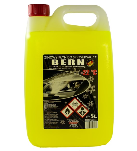 Płyn do sprysk. BERN -22C 5l zimowy na metanolu (do użytku profesjonalnego)