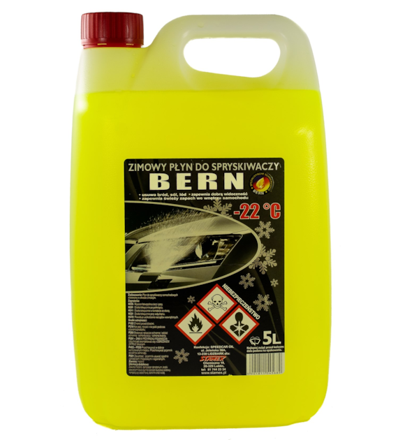 Płyn do sprysk. BERN -22C 5l zimowy na metanolu (do użytku profesjonalnego)