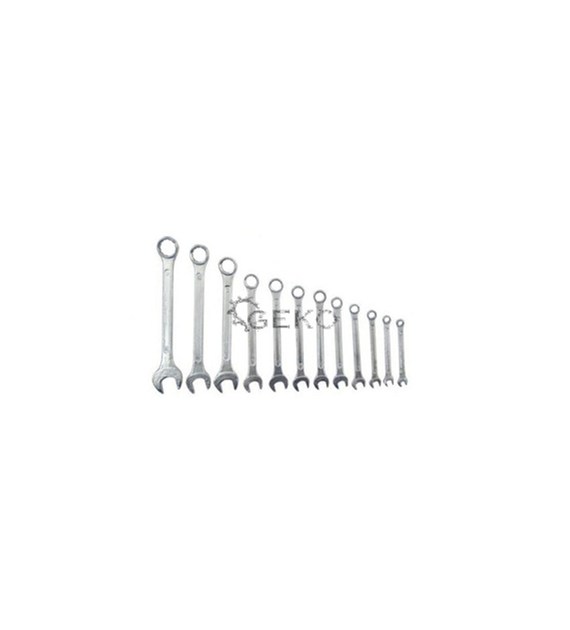 GEKO Komplet kluczy płasko-oczkowych 6-22mm 12el  hobby
