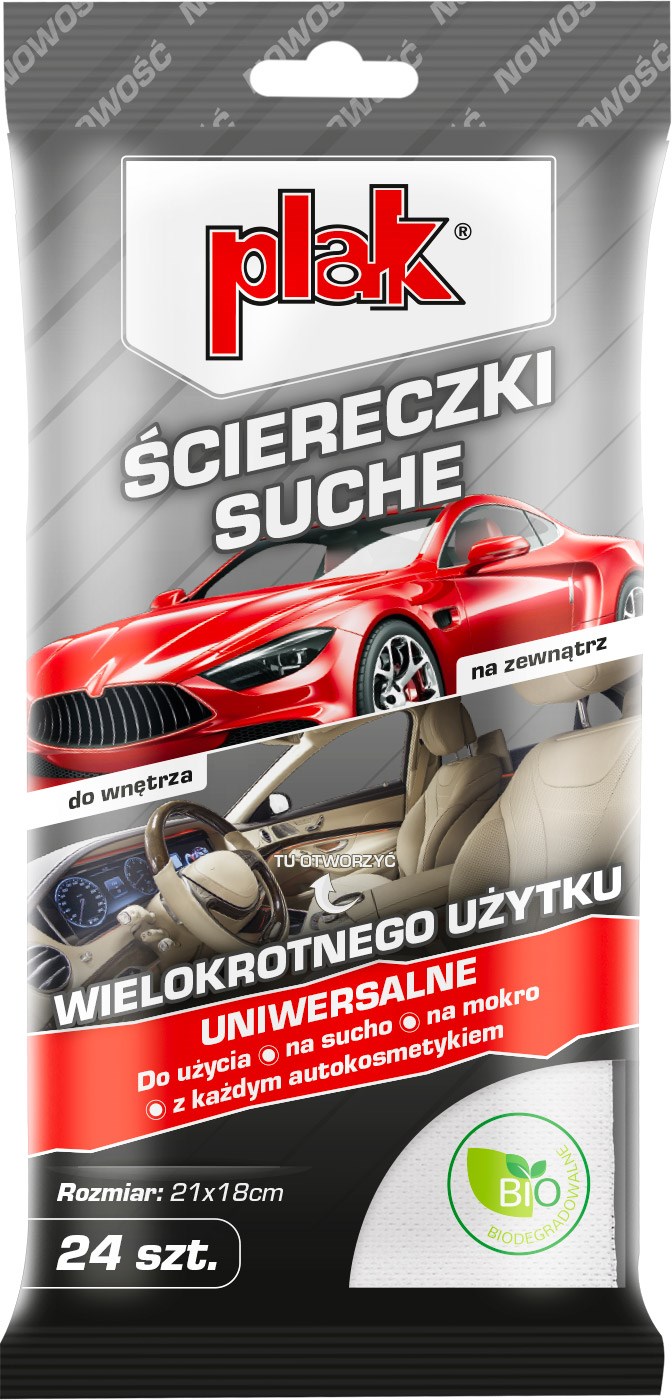 Atas-Ściereczki uniwersalne suche 21x18cm  24szt