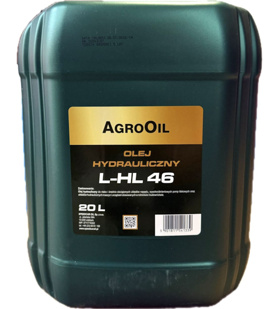Olej AGROOIL HYDRAULIC HL 46 (hydrauliczny) 20L