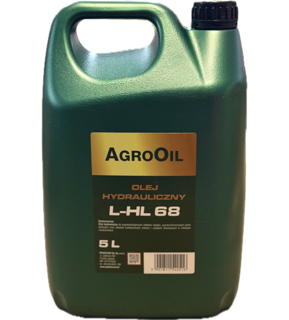 Olej AGROOIL HYDRAULIC HL 68 (hydrauliczny)  5L
