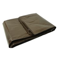 GEKO Plandeka 4x6m gruba brązowa
