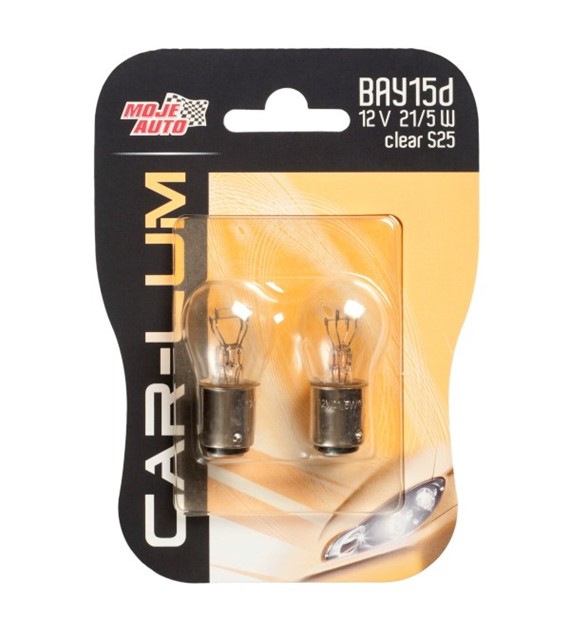 VIRAGE-żarówka Bay15D 21/5W clear  12V (2Pak) qq (91-008)