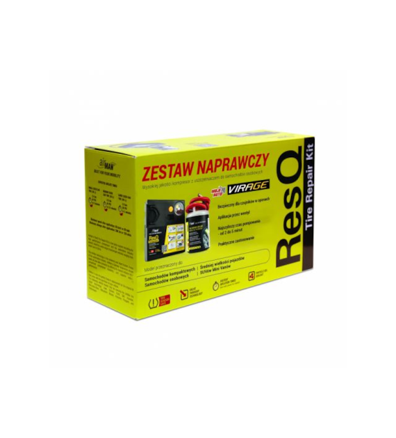 VIRAGE AirMan koło zapasowe zestaw naprawczy (uszczelniacz 450ml + kompresor) (94-030)
