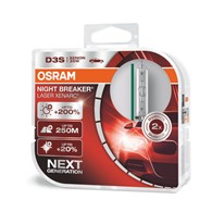 Żarówka Xenon  Osram  D3S 35W XENARC NIGHT BREAKER LASER +200% DUO BOX  2szt.