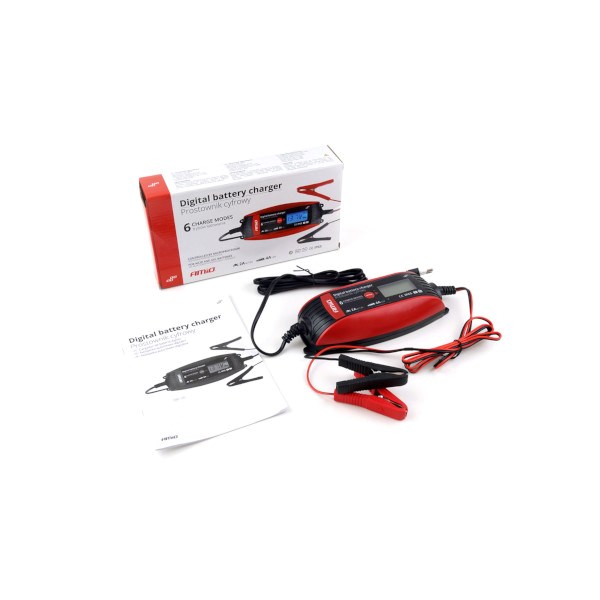 Prostownik Amio inteligentny cyfrowy  6V/12V - 2A/4A DVL DBC-4A (02088)