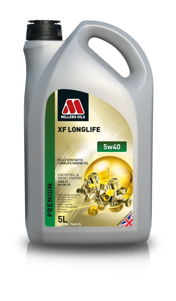 Olej Millers XF Premium C3 5w40 5l (7640) (VW 502.00 505.01 ; MB 229.51 ; BMW LL-04 ; Dexos2)