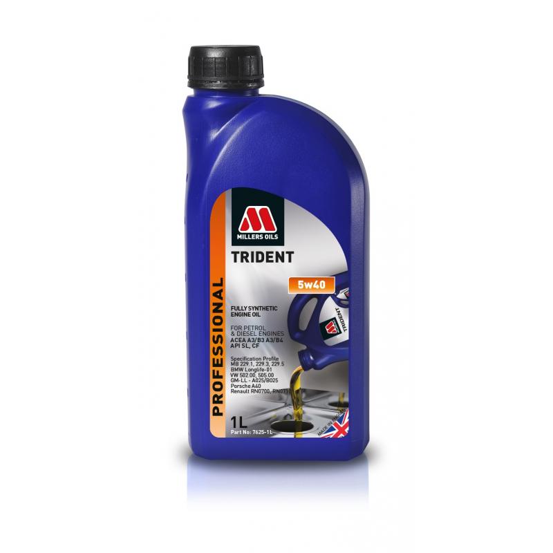 Olej Millers Trident Professional 5w/40 1l (7625) (VW 502.00 505.00 ; MB 229.5 ; BMW LL-01)
