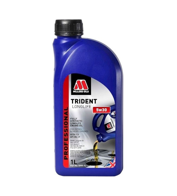 Olej Millers Trident Professional C3 5w30 1l (5999)(VW 504.00 507.00 ; MB 229.31 ; BMW LL-04 ; Dexos2)