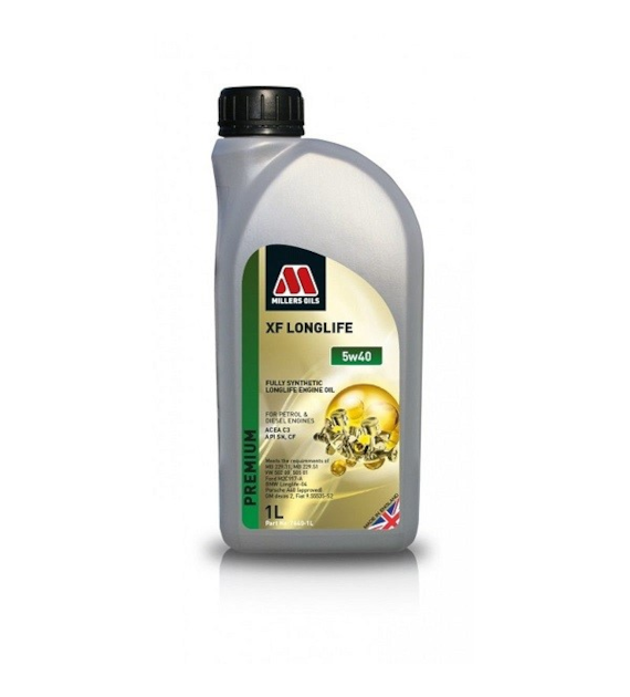 Olej Millers XF Premium C3 5w40 1l (7640) (VW 502.00 505.01 ; MB 229.51 ; BMW LL-04 ; Dexos2)