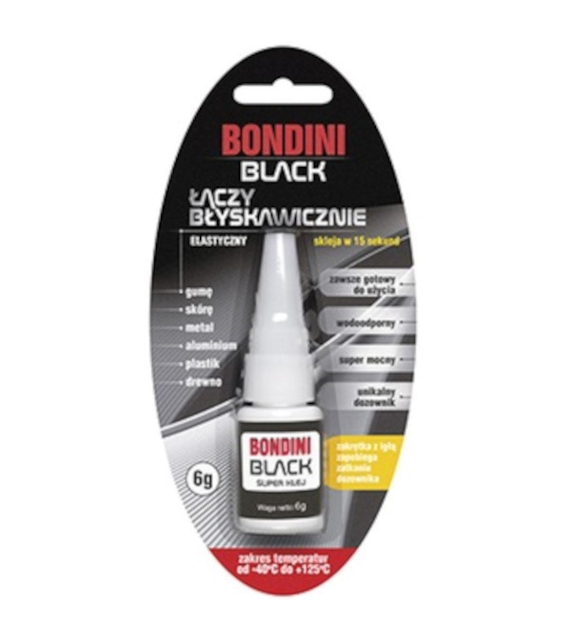 Klej Bondini Plus  6g *BLACK* elastyczny (02-041)
