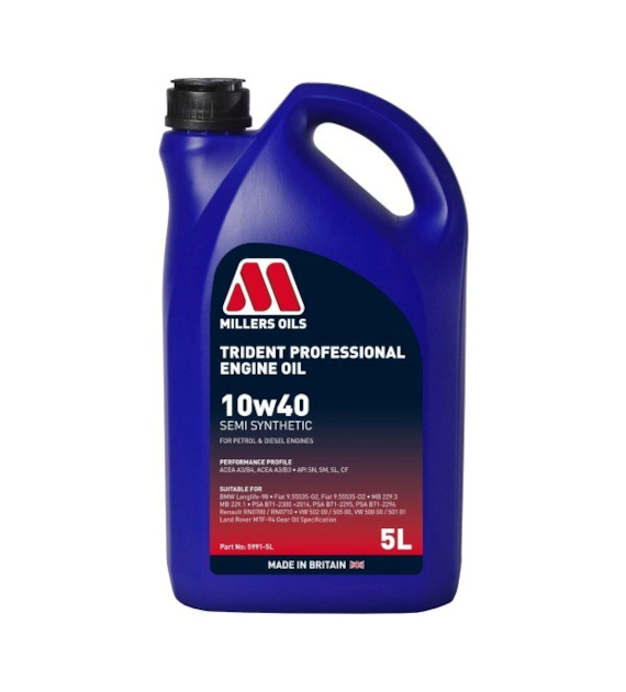 Olej Millers Trident Professional 10w40 5l  Semi Synthetic (5991)