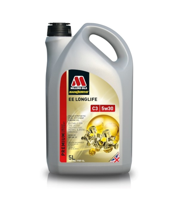 Olej Millers EE PERFORMANCE C3 5w/40 5l  (7806)(VW 502.00 505.01 ; MB 229.51 ; BMW LL-04 ; Dexos2)