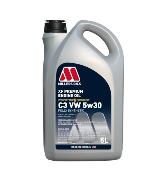 Olej Millers XF Premium C3 VW 5w30 5l  (5862) (VW 504.00 507.00 ; MB 229.51 ; BMW LL-04 ; )
