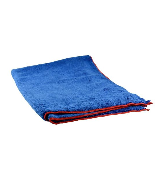 Ręcznik z mikrofibry FLUFFY RED ORIGINAL do osuszania 60x90 460g/m2 NIEBIESKI czerwone obszycie op. 1szt!!!