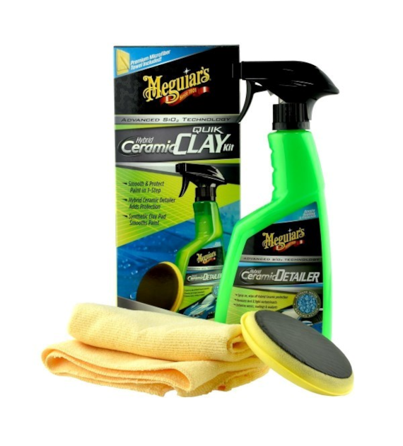 MEGUIARS Hybrid Ceramic Quick Clay Kit Zestaw do czyszczenia z glinką qq