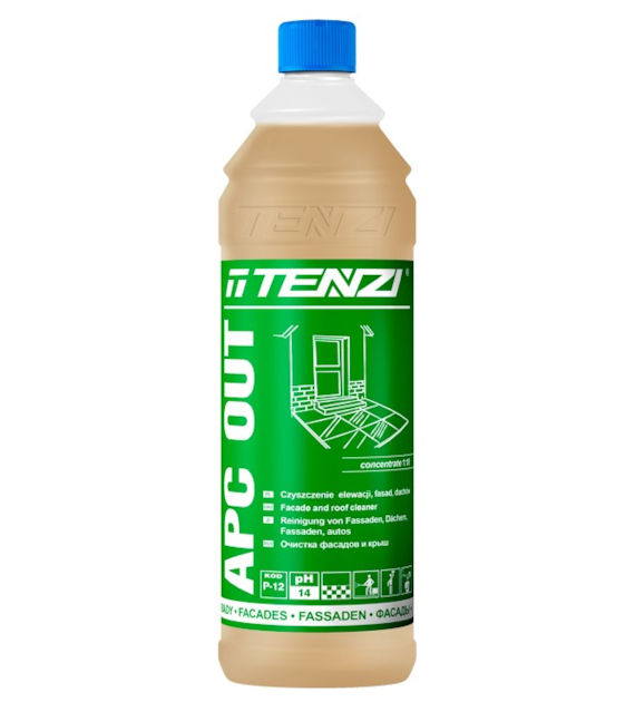 Tenzi APC OUT  1L (silne mycie powierzchni przydomowych: elewacje, dachy, kostka )