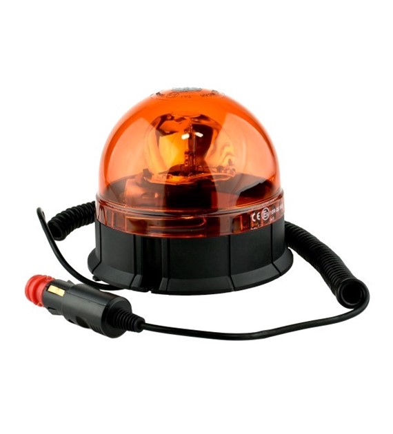 Kogut pomarańczowy 12V/24V H1 wymienna żarówka  (TT.190g)  na magnes TT Technology niski 130mm