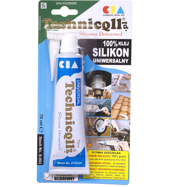 TECHNICQLL- Klej Silikon Uniwersalny bezbarwny 70ml