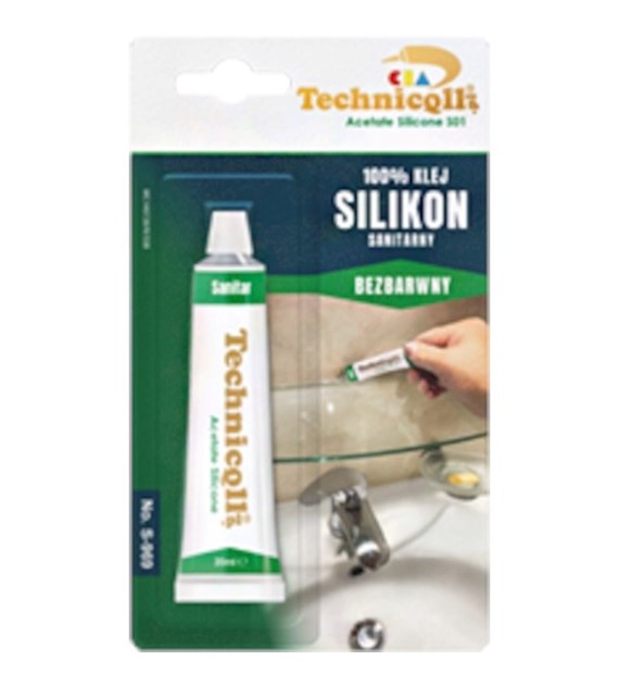 TECHNICQLL- Silikon sanitarny bezbarwny 20ml