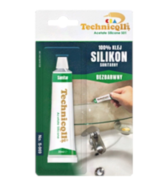 TECHNICQLL- Silikon sanitarny bezbarwny 20ml