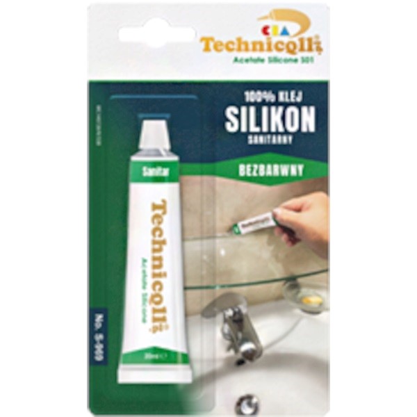 TECHNICQLL- Silikon sanitarny bezbarwny 20ml