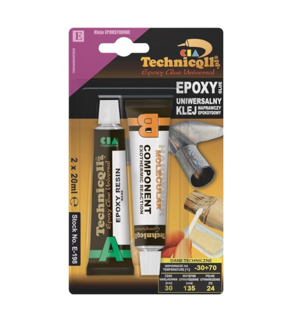 TECHNICQLL- Klej Uniwersalny Epoksydowy 2x20ml