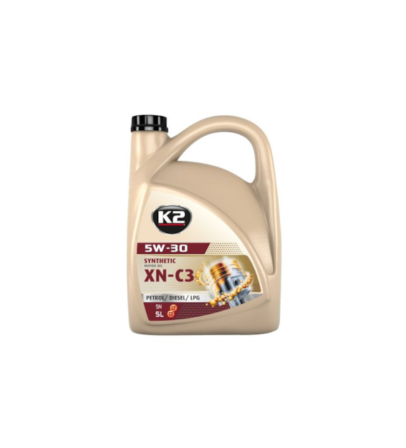 Olej K2 TEXAR 5W/30 5L XN C3 C2,C3, DEXOS2, MB 229.31, 229.51, BMW LL-04, VW 505.01, (O1515E)