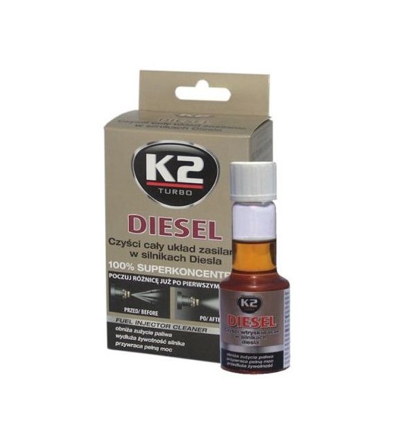 K2 DIESEL do czyszcz.wtrysków diesel 50ml   (T312)