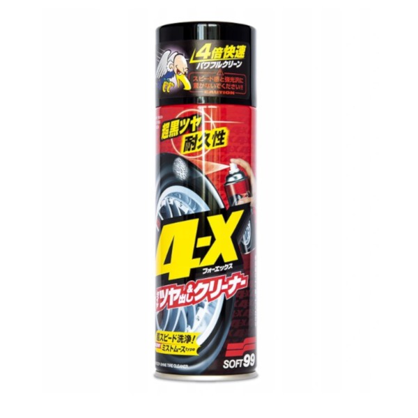 SOFT99 4-X Tire Cleaner nabłyszczanie opon 470ml