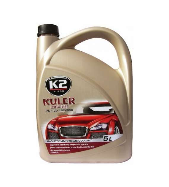 Płyn do chłodnic K2 Kuler G12 5L -35C Long Life czerwony op.3szt   (T205C)