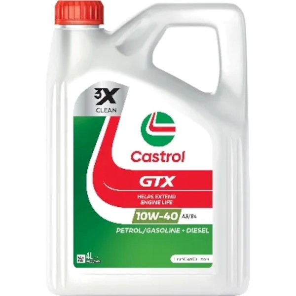 Olej Castrol GTX 10w/40 A3/B4 VW 501.01, VW 505.00 4l