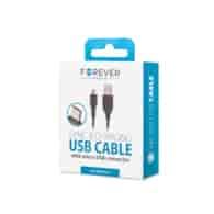 AKC.Forever kabel USB - microUSB 1,0 m 1A czarny *T_0012101*