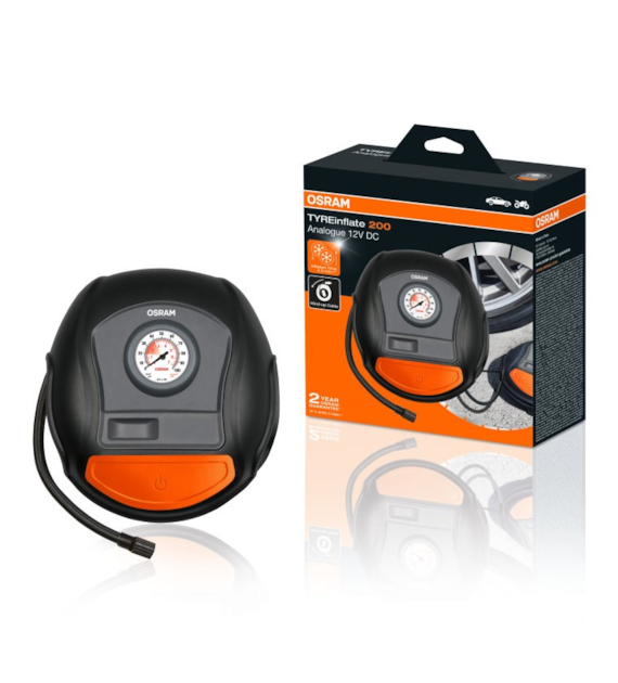 OSRAM Szybki kompresor do opon ze zwijanym kablem OSRAM TYREinflate 200 (OTI200)