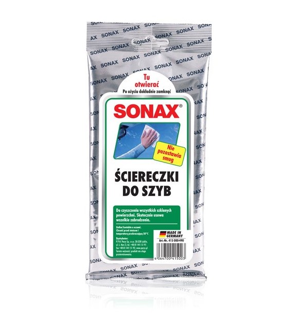 SONAX ściereczki do szyb 10szt (415000)