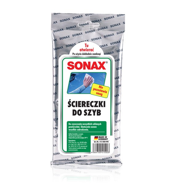 SONAX ściereczki do szyb 10szt (415000)
