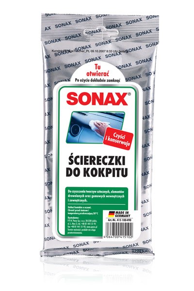 SONAX ściereczki do kokpitu 10szt (415100)