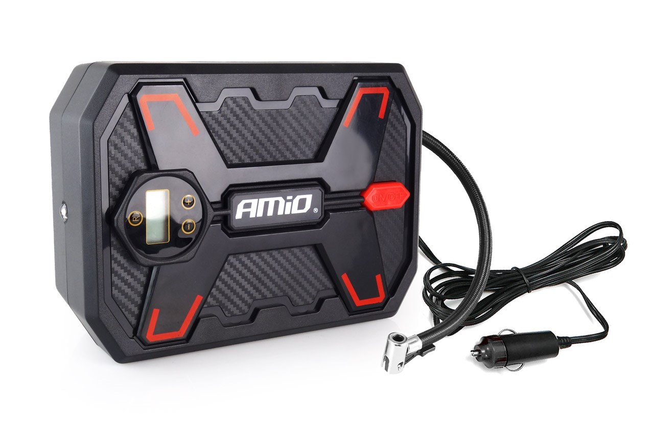 Kompresor samochodowy 12V  LED ACOMP-11 *27D3* AMIO *02384*