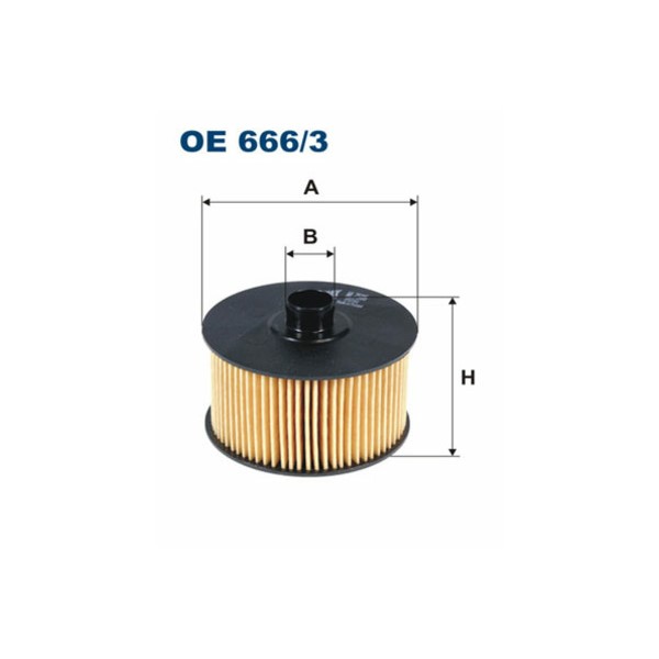 Filtr OE666/3 zam.OX968D